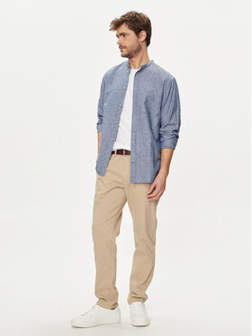 Jack&Jones Srajca Summer 12248385 Modra Comfort Fit