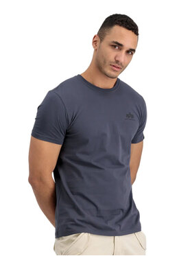 Alpha Industries Alpha Industries Tričko AI.128507-412-L Sivá Regular Fit