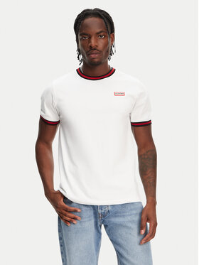 Hunter Hunter T-Shirt Eigg Ringer HARM0032251 Bílá Regular Fit