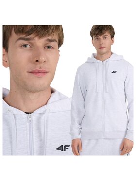 4F 4F Bluza 4FWMM00TSWSM1768-27M Szary Regular Fit