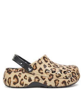 Crocs Crocs Natikači BAYA PLATFORM CLOG 208712-0C4 Bež