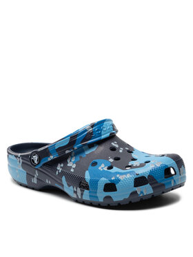 Crocs Crocs Mules / sandales de bain Classic Printed Camo Clog 206454 Bleu marine