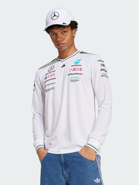 adidas adidas Longsleeve 148007 Biały Slim Fit