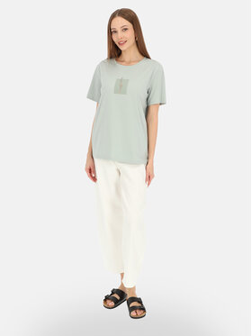 Potis & Verso Potis & Verso T-Shirt Roxa Zielony jasny Regular Fit