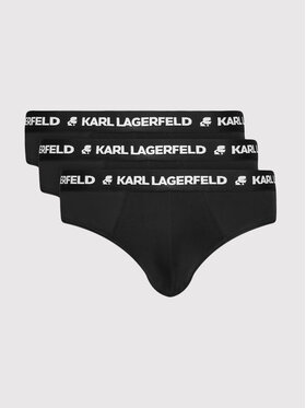 KARL LAGERFELD KARL LAGERFELD 3 darab készlet Logo 211M2103 Fekete