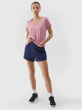 4F 4F Szorty materiałowe 4FWSS24TSHOF286-31S Granatowy Regular Fit