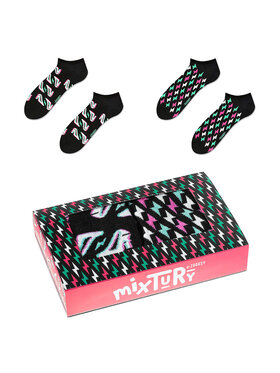 Zooksy Zooksy Zestaw 2 par niskich skarpet unisex mixTURY Czarny