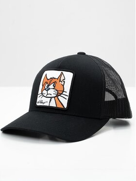 Smerfy Smerfy Czapka z daszkiem Trucker Czarna Smerfy Klakier Patch uni Czarny