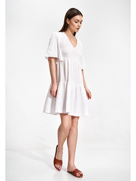 FIGL FIGLFIGL Vestito M869 Bianco Regular Fit