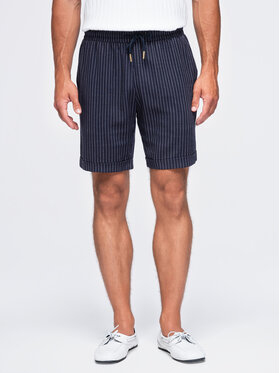Ombre Ombre Szorty materiałowe OM-SRCS-0208 Granatowy Regular Fit