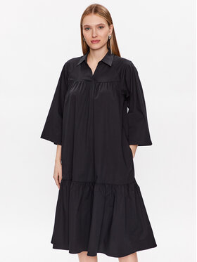 Moss Copenhagen Moss Copenhagen Rochie tip cămașă Danaya 17266 Negru Regular Fit