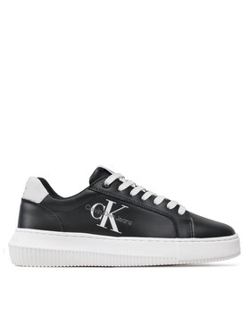 Calvin Klein Jeans Calvin Klein Jeans Снікерcи Chunky Cupsole Laceup Mon Lth Wn YW0YW00823 Чорний