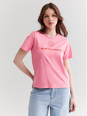 Americanos Americanos T-Shirt Reno Růžová Regular Fit