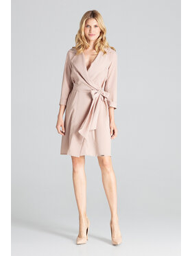 FIGL FIGL Vestito da giorno M680 Beige Regular Fit