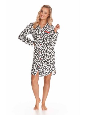 Taro Taro Koszula nocna 2583-01 Czarny Comfortable Fit