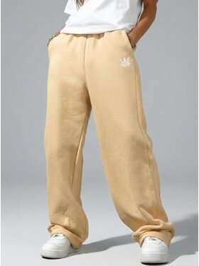 Jigga Wear Jigga Wear Spodnie dresowe 130648 Beżowy Regular Fit