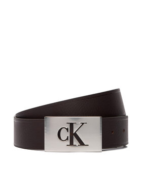 Calvin Klein Calvin Klein Pásek Ssnl Mono Plaque 35Mm Fixed LV04D7086G Hnědá