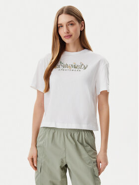 Columbia Columbia Тишърт Rolling Bend™ 2119991 Бял Regular Fit