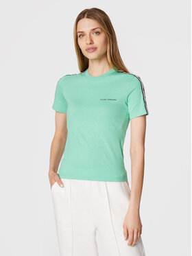 Chiara Ferragni Chiara Ferragni T-shirt 73CBHT13 Verde Slim Fit