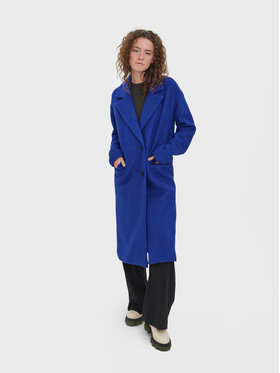 Vero Moda Vero Moda Vlnený kabát Mabel 10271371 Tmavomodrá Regular Fit