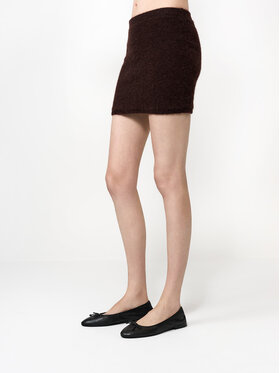 La Mania La Mania Minigonna EOS Marrone Classic Fit