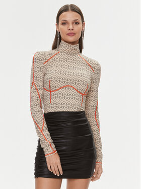 Patrizia Pepe Patrizia Pepe Blúz 2M4350/J165-XZ02 Bézs Slim Fit