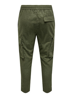 Only & Sons Hlače 22024998 Zelena Tapered Fit