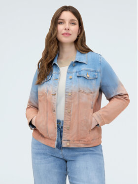 Fiorella Rubino Fiorella Rubino Giacca di jeans R403T001295N024 Turchese Baggy Fit