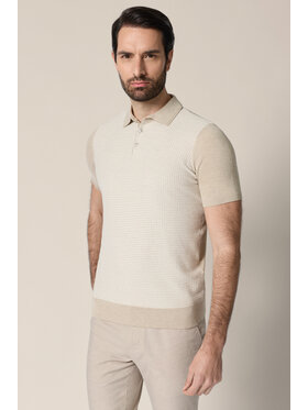 Lancerto Lancerto Polo Claudio PO073126000001 Beżowy Regular Fit