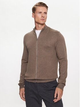Lindbergh Lindbergh Sweter 30-800143 Beżowy Slim Fit