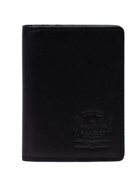 Herschel Herschel Portafoglio piccolo da uomo Herschel Gordon Leather RFID Wallet Nero