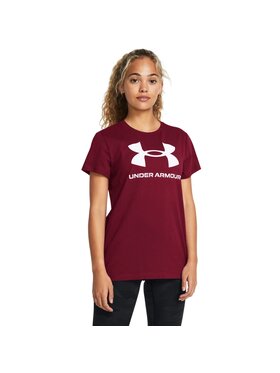 Under Armour Under Armour T-Shirt Live Sportstyle Graphic SSC Bordowy Basic Fit