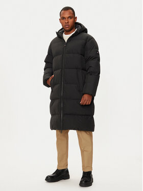 Tommy Hilfiger Tommy Hilfiger Пухено яке MW0MW37368 Черен Regular Fit