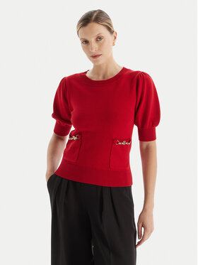 Fracomina Fracomina Sveter FR25WT7019K55601 Červená Slim Fit
