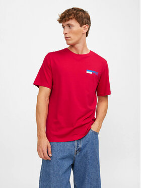 Jack&Jones Jack&Jones T-Shirt Corp 12233999 Czerwony Standard Fit
