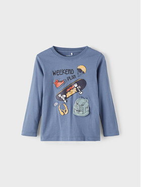 NAME IT NAME IT Bluzka 13205201 Granatowy Regular Fit