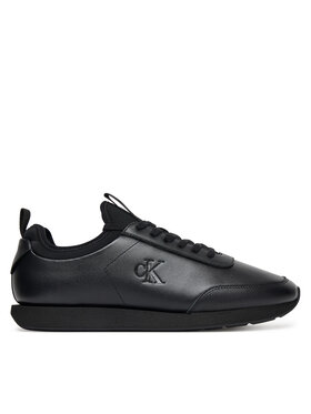 Calvin Klein Calvin Klein Снікерcи Retro Runner Sock Laceup Lth YM0YM01362 Чорний