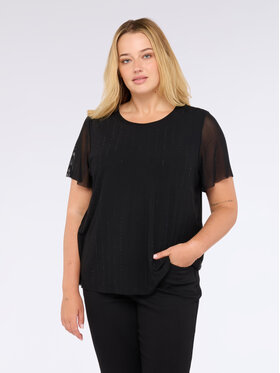 Fiorella Rubino Fiorella Rubino T-Shirt G254L008574N033 Czarny Regular Fit