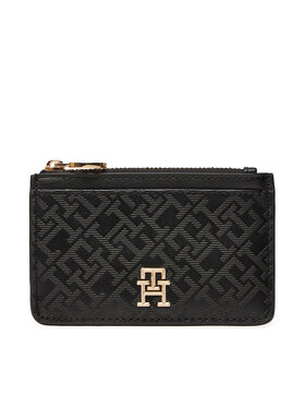 Tommy Hilfiger Tommy Hilfiger Etui pentru carduri Th Distinct Long Cc Holder Mono AW0AW17401 Negru