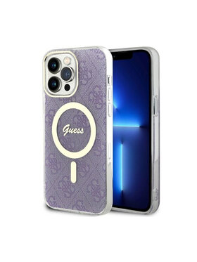 Guess Guess Etui na telefon 4G MagSafe Granatowy
