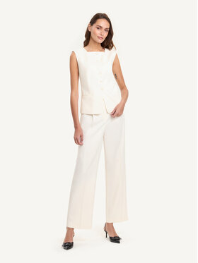 KMX KMX Kamizelka 192810009 Écru Fitted Fit