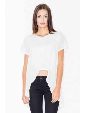 FIGL FIGL Bluzka M465 Biały Regular Fit