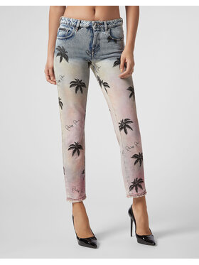 PHILIPP PLEIN PHILIPP PLEIN Jeansy 21807 Kolorowy Boyfriend Fit