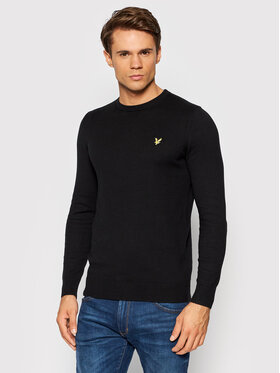 Lyle & Scott Lyle & Scott Πουλόβερ Crew KN400VC Μαύρο Regular Fit
