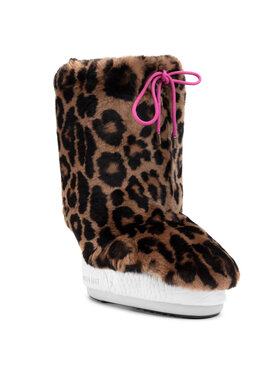 Moon Boot Moon Boot Γκέτες από φυσική γούνα Cover Rex Rabbit 140C0V04001 Καφέ