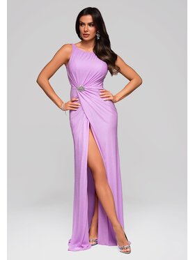 Ombre Ombre Sukienka koktajlowa LA-OM-DLR184 Fioletowy Regular Fit