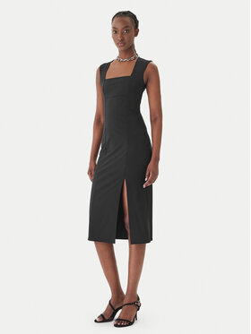 Patrizia Pepe Patrizia Pepe Koktel haljina 2A3010/JZ26-K103 Crna Regular Fit