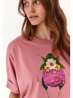 TATUUM TATUUM T-Shirt LIKE 4 Růžová Oversize