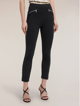 Motivi Motivi Spodnie materiałowe P00FQ004563N033 Czarny Slim Fit