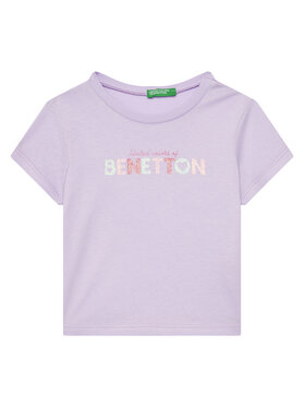 United Colors Of Benetton United Colors Of Benetton T-shirt 3I1XG10HU Ljubičasta Regular Fit